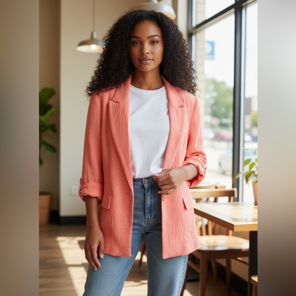 Women's Coral Blazer size XL Nine West box 3